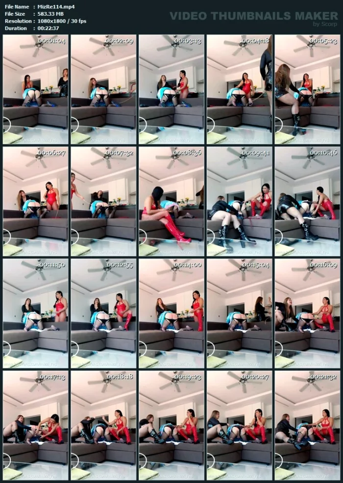 Sissy Training - Double Domme - MIZZY RED / THE GODDESS RED - MP4