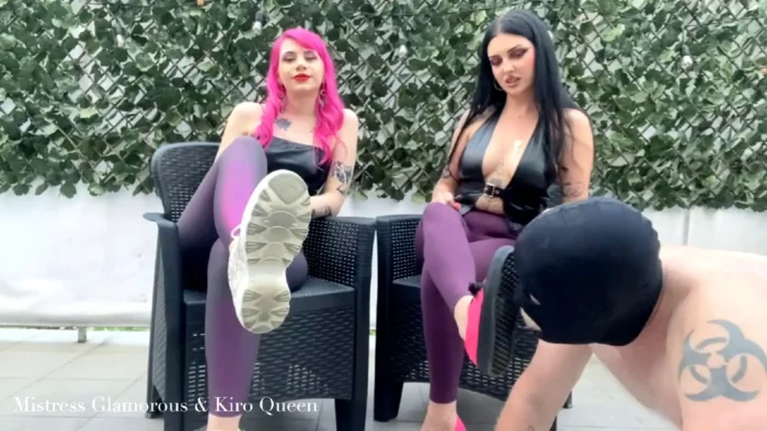 2 Dommes Soles Licking And Pegging Together With Kiro Queen - MISTRESS GLAMOROUS - MP4