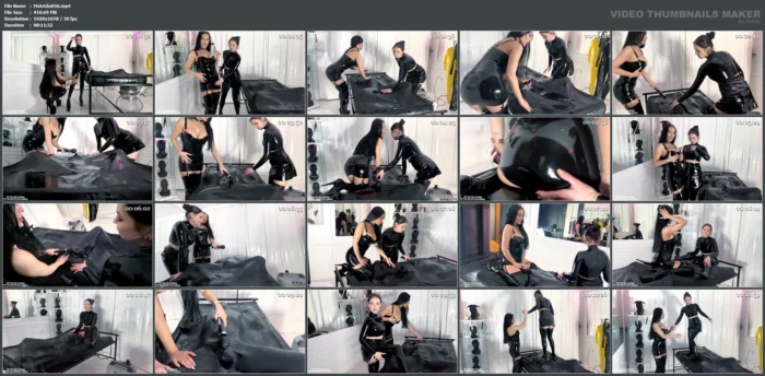 Latex Goddesses Teasing, Vacuum Bed Teas - MISTRESS GLAMOROUS - MP4