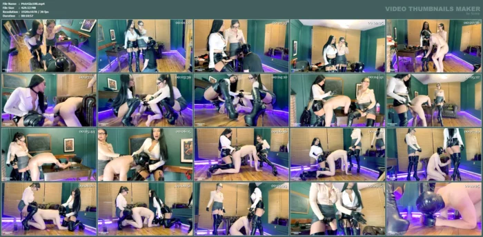 Strap-On Fucking On Our Employee - MISTRESS GLAMOROUS - MP4