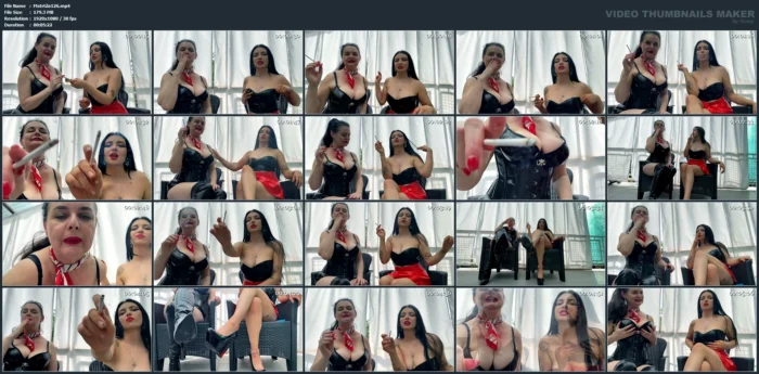 Two Goddesses Human Ashtray POV - MISTRESS GLAMOROUS - MP4