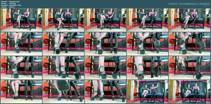 Two Mistresses High Heel Fetish, Worship - MISTRESS GLAMOROUS - MP4