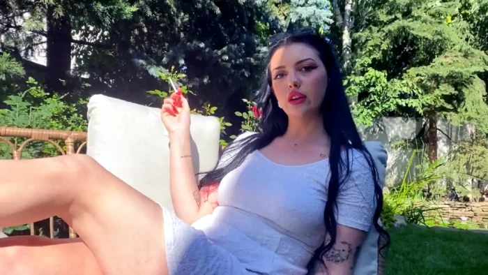 Young Goddess Smoking And Feet POV - MISTRESS GLAMOROUS - MP4