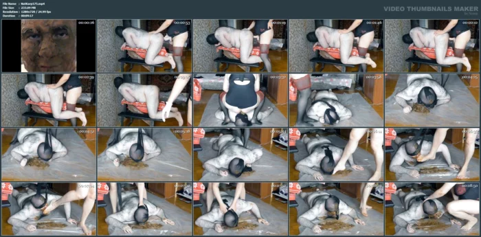Russian Scat Femdom (Re) - NATALIA KAPRETTI SCAT - MP4
