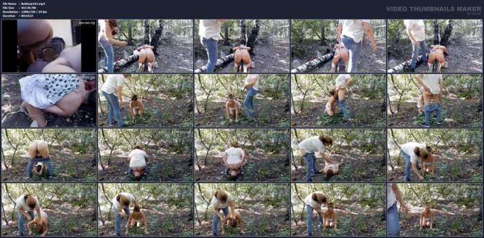 Shitting In Mouth Slavegirl In Woods - NATALIA KAPRETTI SCAT - MP4