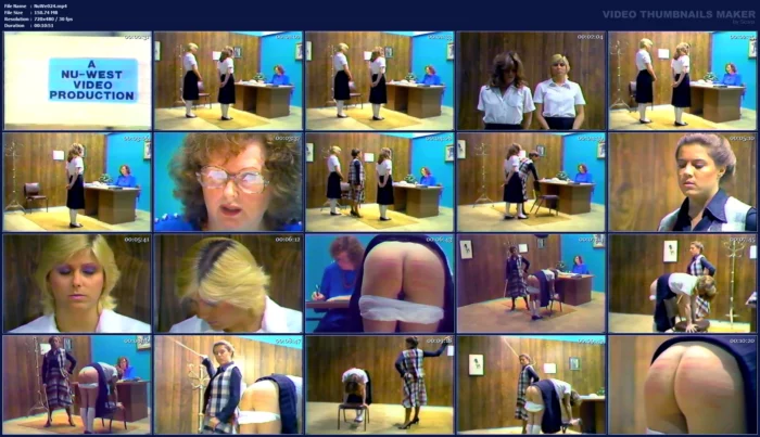 Caning Of A Young Lady - NU-WEST - MP4