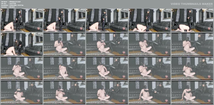 Chastity Session With Slave Joe, October 2021 Part 2 - OFFICIAL VINYL QUEEN - MP4