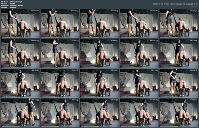 Riding Crop With Slave Joe - OFFICIAL VINYL QUEEN - MP4