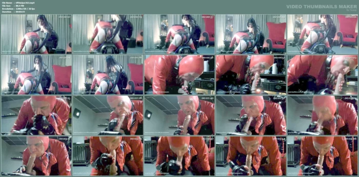 Rubber Slut Sucks Cock - Vintage Clip - OFFICIAL VINYL QUEEN - MP4