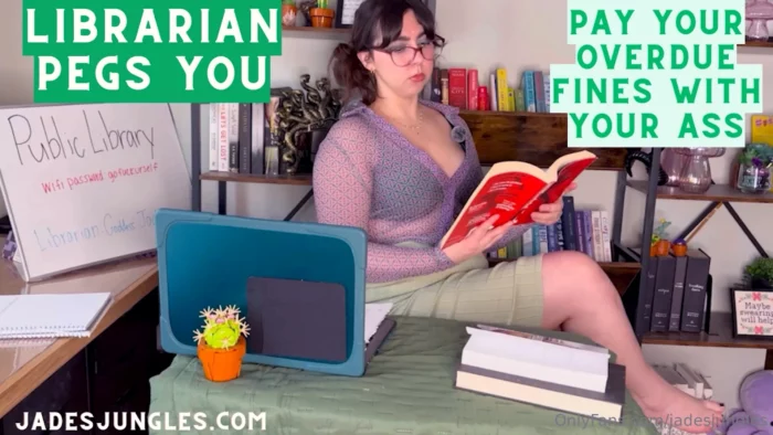 Librarian Pegs You - PEGGING GODDESS JADE / JADESJUNGLES - MP4