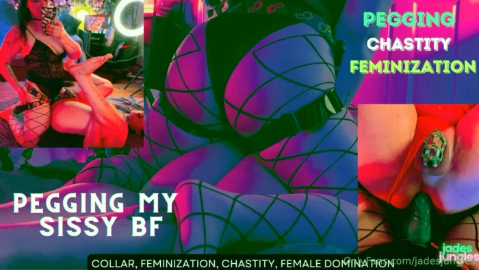 Pegging My Sissy Bf - PEGGING GODDESS JADE / JADESJUNGLES - MP4