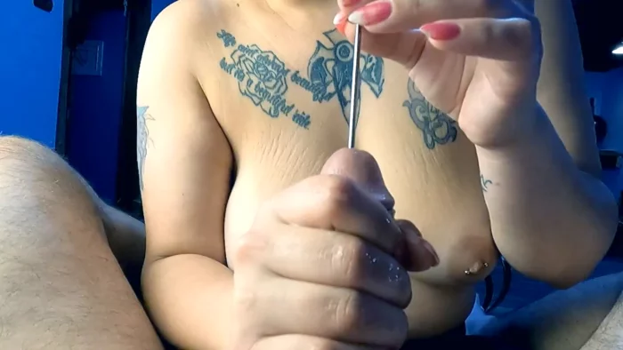 Girl With Huge Tits Sounds My Cock! Huge Cumshot! - PENNY PUPILS - MP4