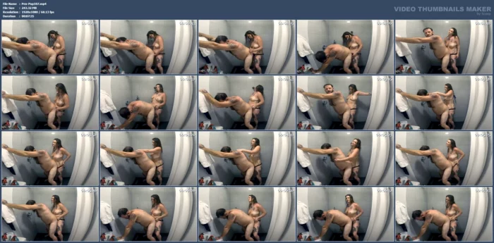 My Girlfriend Rails My Ass In A Hotel Shower! - PENNY PUPILS - MP4