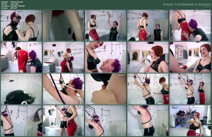 Male Submissive Made To Crawl On Bathroom Floor - PROJECT FEMDOM - MP4