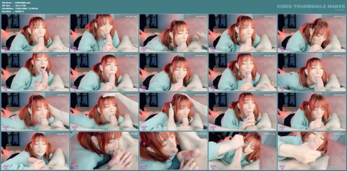 I Love Blowing Bubbles On His Cock - PUFFFYPINK / BLOSSOM PINK - MP4