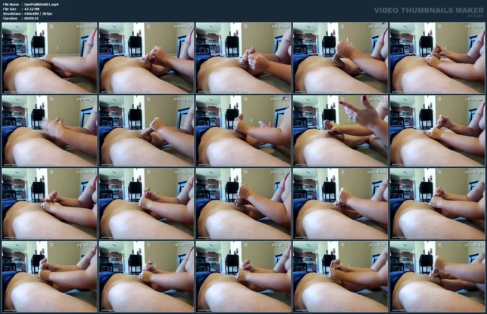 Giving My Husband A Hand Job Until He Cums All Over - QUEEN MANDY BALLBUSTING DOM / EMPRESS MICHELLE - MP4