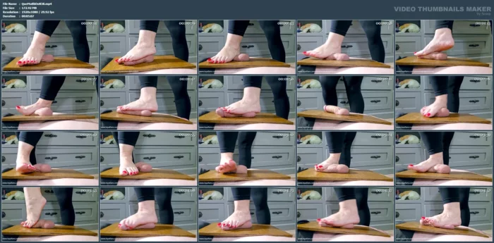 It Feels Sooooo Good To Have Cock And Balls Under My Bare Feet - QUEEN MANDY BALLBUSTING DOM / EMPRESS MICHELLE - MP4