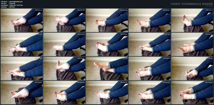 My Feet Are The Only Thing That Can Make You Cum! - QUEEN MANDY BALLBUSTING DOM / EMPRESS MICHELLE - MP4