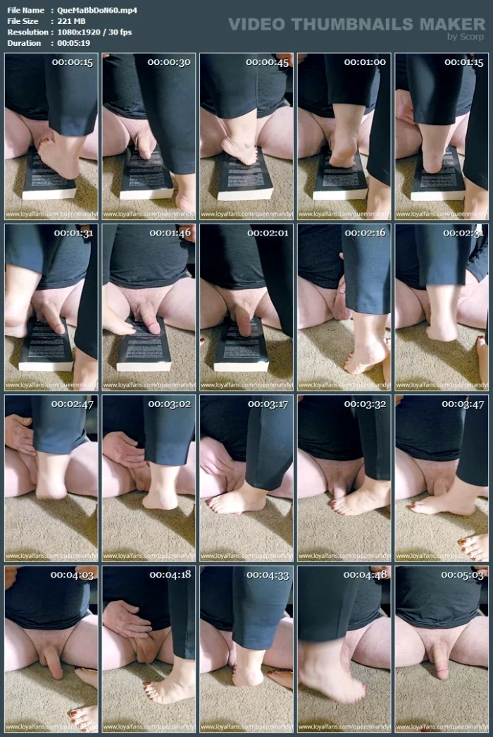 Sometimes A Woman Just Needs To Crush A Set Of Cock And Balls! - QUEEN MANDY BALLBUSTING DOM / EMPRESS MICHELLE - MP4