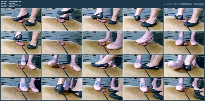 Two Doms Can't Get Enough Of Stomping On Cock And Balls! - QUEEN MANDY BALLBUSTING DOM / EMPRESS MICHELLE - MP4