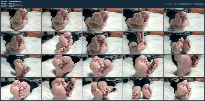 Why Do You Always Want To Rub Mommy's Feet? - QUEEN MANDY BALLBUSTING DOM / EMPRESS MICHELLE - MP4