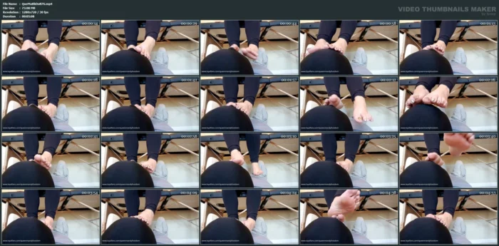 Worship My Stinky Feet! - QUEEN MANDY BALLBUSTING DOM / EMPRESS MICHELLE - MP4