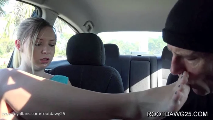 Annabel Harvey In Frontseat Foot Worship - ROOTDAWG - MP4