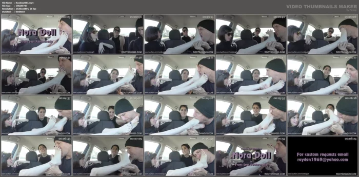 Nora Doll In Front Seat Footworship - ROOTDAWG - MP4