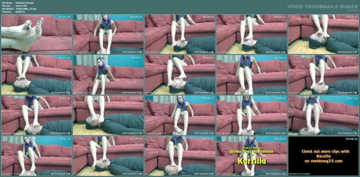 Stinky Feet Domination With Karzilla - ROOTDAWG - MP4