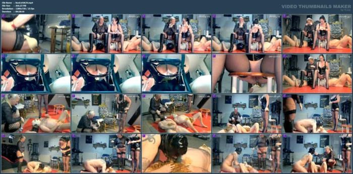 Synchronous Shit Of 2 Dominas - ROSELLA EXTREM SCAT - MP4