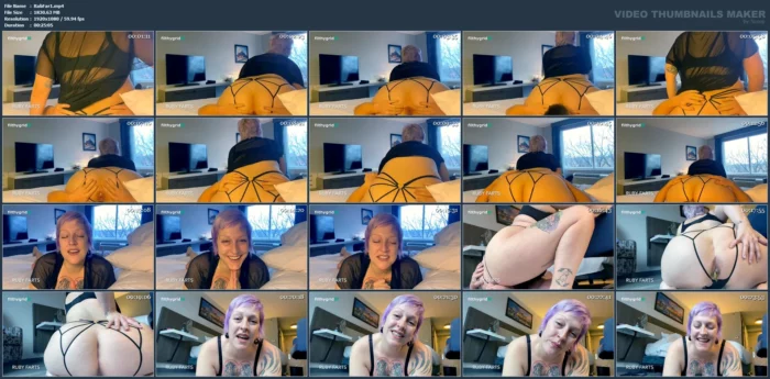 First Time Fart Sub Turned Human Toilet - RUBY FARTS SCAT - MP4