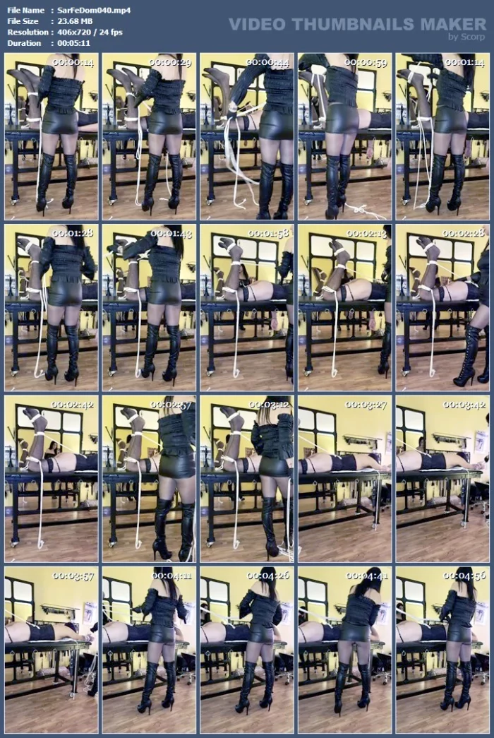 Between Ropes Domina-Slave Conversations - SARAFEMDOMINA / DOMINA SARA - MP4