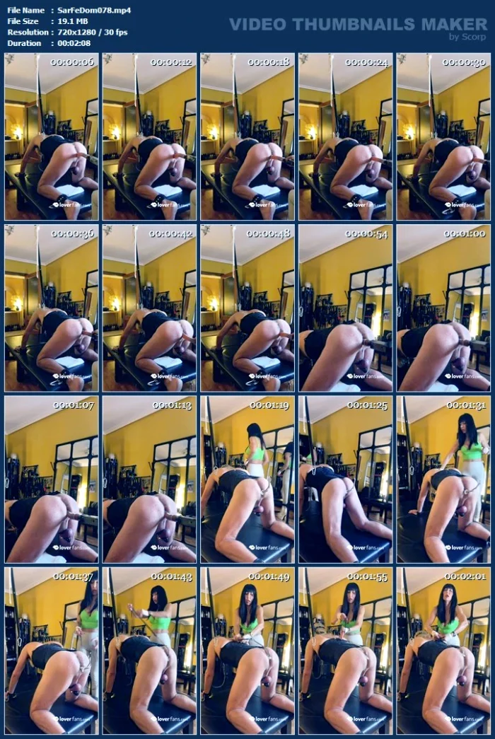 Dildo Coalador - SARAFEMDOMINA / DOMINA SARA - MP4