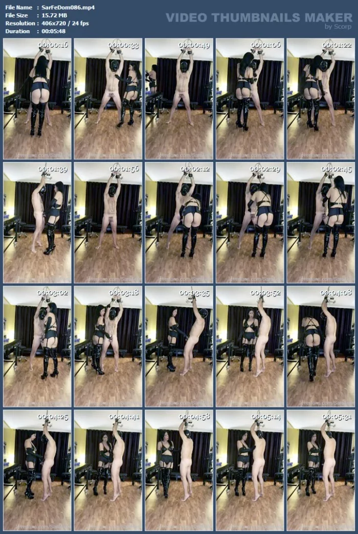Don't Trust My Beautiful Words, I'll Drive You Crazy And Make You Addicted To Me - SARAFEMDOMINA / DOMINA SARA - MP4