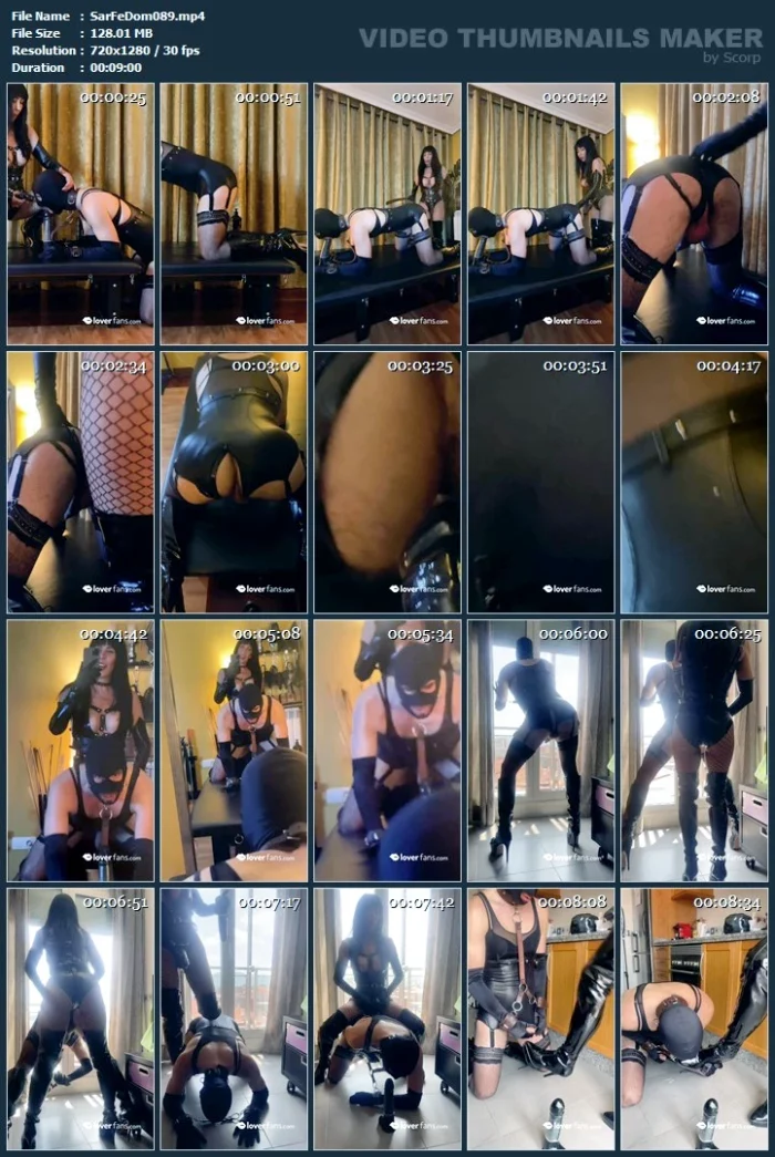 Do You See My Slave's Cum On My Lovely Boots? - SARAFEMDOMINA / DOMINA SARA - MP4