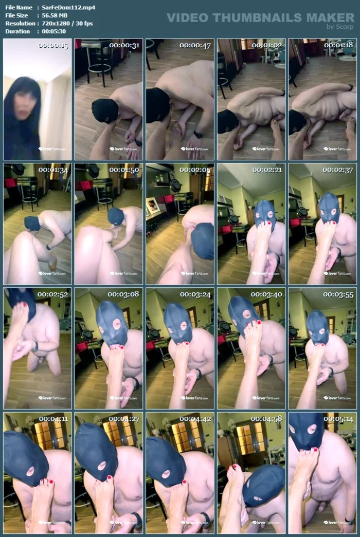 Foot Fetish Licking Is Your True Fetish - SARAFEMDOMINA / DOMINA SARA - MP4