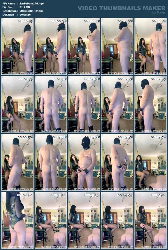 Heels And Chastity - SARAFEMDOMINA / DOMINA SARA - MP4