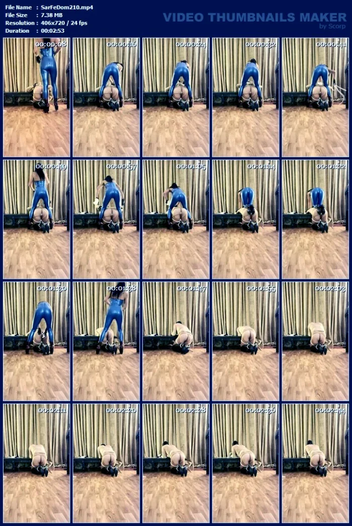 Insulting Him, Hitting Him, Mistreating Him - SARAFEMDOMINA / DOMINA SARA - MP4