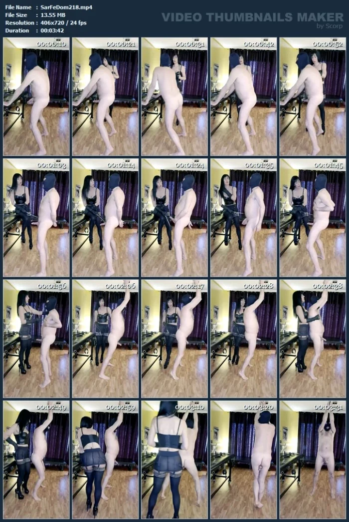 It's Very Ugly To Talk To A Being Like You In Feminine - SARAFEMDOMINA / DOMINA SARA - MP4