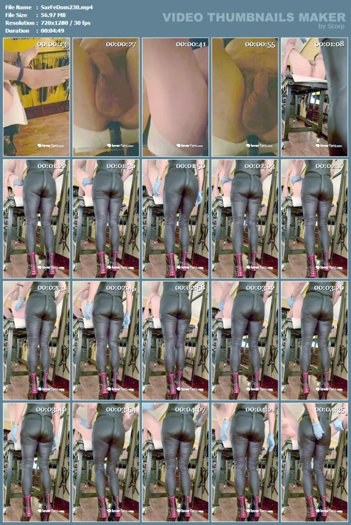 Just Shut Up, Turn Around And Take It Like The Bitch You Are - SARAFEMDOMINA / DOMINA SARA - MP4