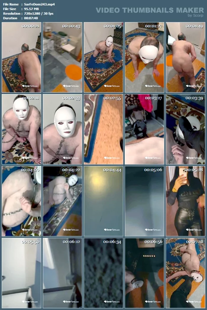 Many Slaves Dream Of Becoming The Personal Slave Of Their Beloved Goddess - SARAFEMDOMINA / DOMINA SARA - MP4