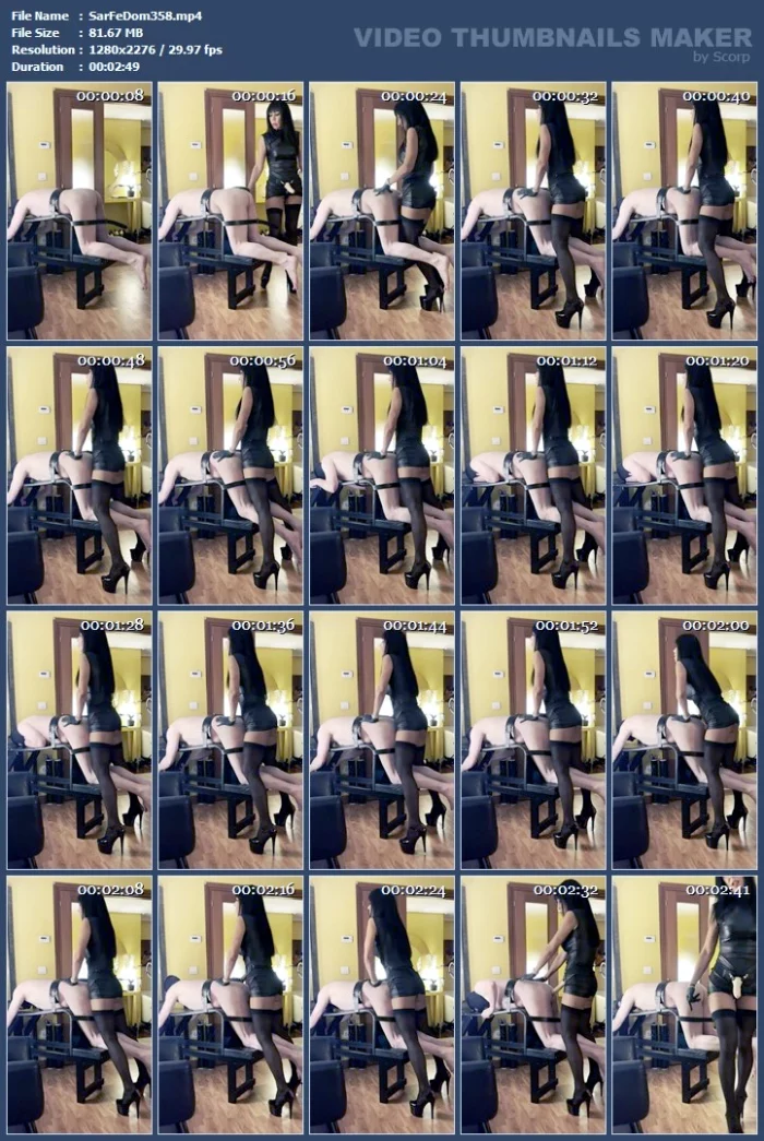 Strapon Pegging - SARAFEMDOMINA / DOMINA SARA - MP4