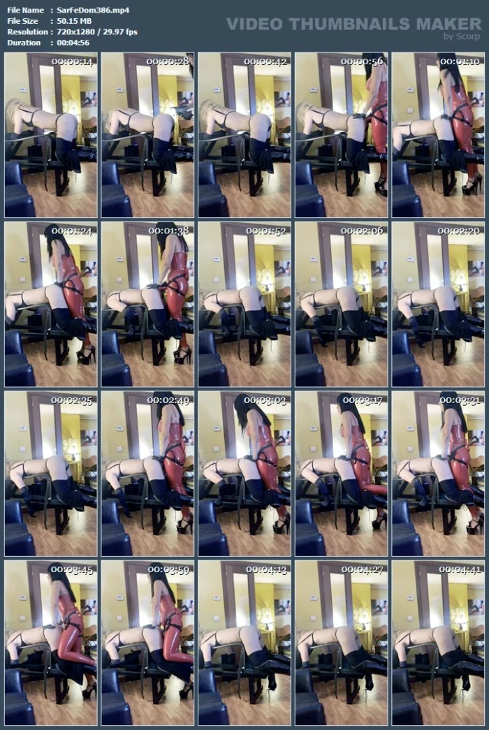 The Next Step Is To Have Your Ass Open As Soon As You Walk Through The Door - SARAFEMDOMINA / DOMINA SARA - MP4