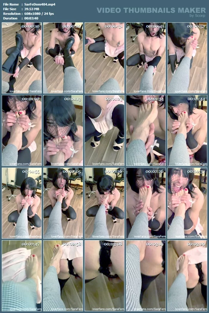 This Sissy Surprised Me A Lot With Her Good Behavior - SARAFEMDOMINA / DOMINA SARA - MP4