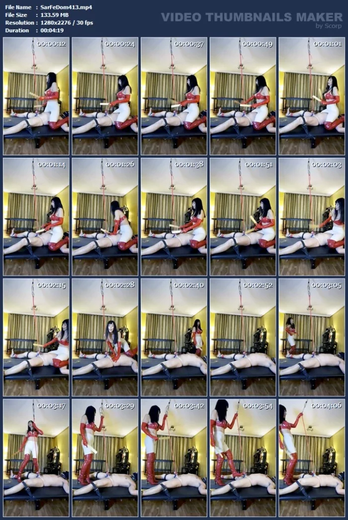 Tied To Your Luck - SARAFEMDOMINA / DOMINA SARA - MP4