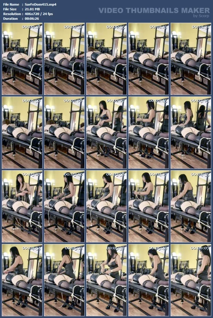 Tie To My Prey - SARAFEMDOMINA / DOMINA SARA - MP4
