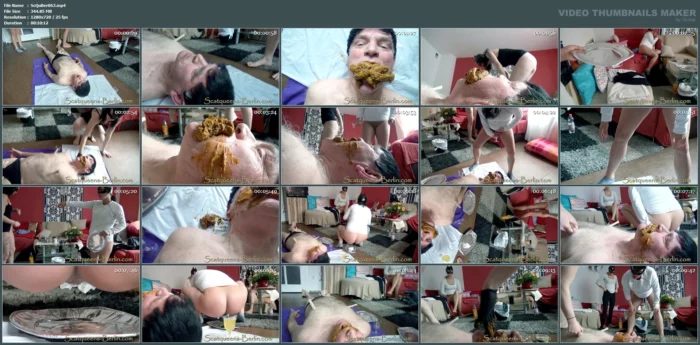 Humilated And Shit Into The Toilet Mouth Part 2 - SCATQUEENS-BERLIN - MP4