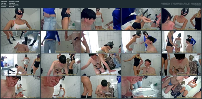 Scat Cats - The Worthless Toilet Pig Part 2 - SCATQUEENS-BERLIN - MP4