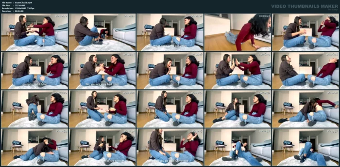 My Lover Explains To Me How To Play Sexually With Penances While Her Husband Sleeps - SCARLETTANDC - MP4