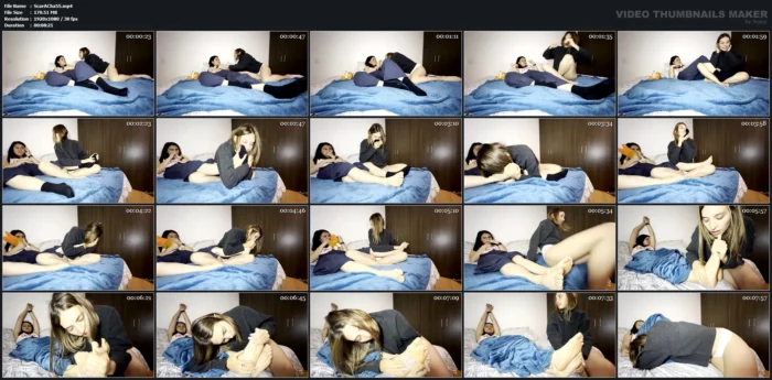 My Neighbour Has An Obsession With My Feet - SCARLETTANDC - MP4